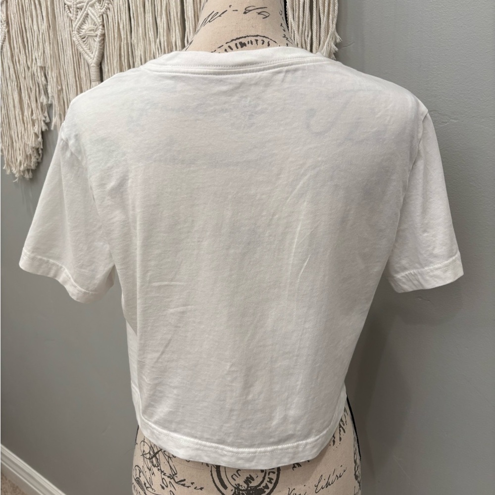Nike Women's Classic White Crop Top - Picture 2 of 4